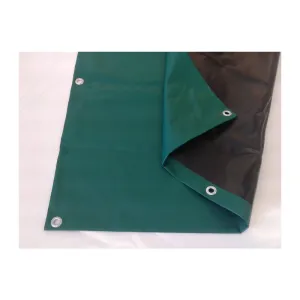 TELONE PE PESANTE C/OCCHIOLI 240 G VERDE  6 X 10 M