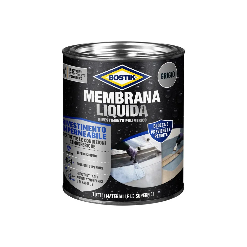 BOSTIK MEMBRANA LIQUIDA RIVEST POLIM 1 KG GRIGIO