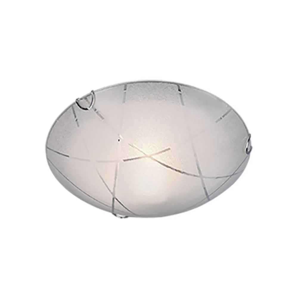 PLAFONIERA SANDRINA GRANIGLIA RIGHE TRASP. D.30 PLAFONIERA SANDRINA GRANIGLIA RIGHE TRASP. D.30