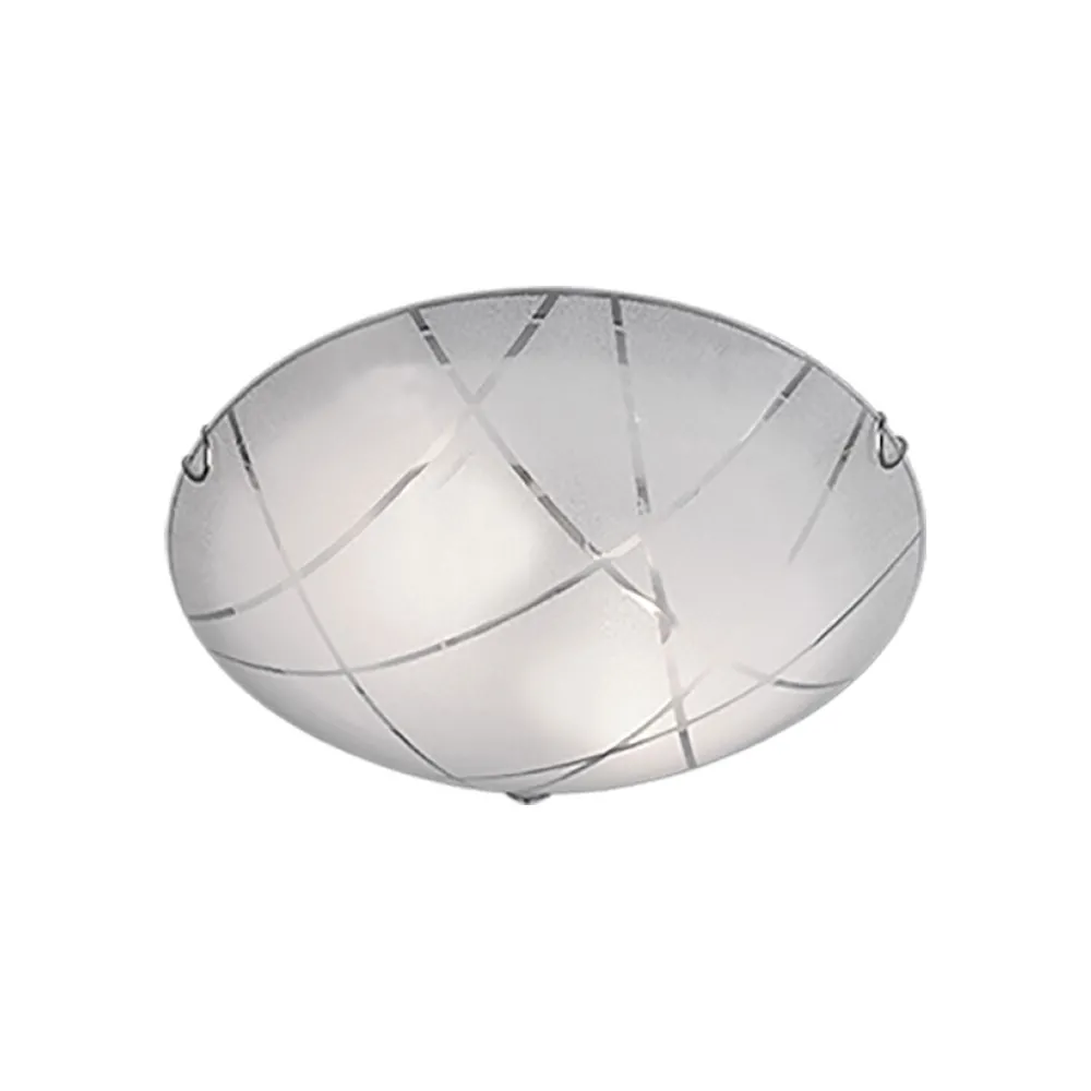 PLAFONIERA SANDRINA GRANIGLIA RIGHE TRASP. D.40 PLAFONIERA SANDRINA GRANIGLIA RIGHE TRASP. D.40