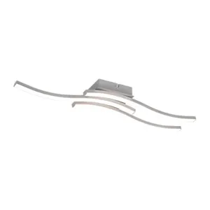 PLAFONIERA LED ROUTE ACCIAIO SATIN. 3 LUCI X 5W 4000K