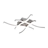 PLAFONIERA LED ROUTE ACCIAIO SATIN. 4 LUCI X 5W 4000K