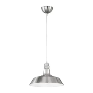 LAMPADA SOSP WILL METALLO D 36 CM ACCIAIO SATIN