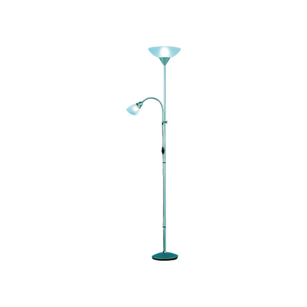 PIANTANA ERZWO ALLUMINIO ACRY 2XE27 E14 H 180 CM PIANTANA ERZWO ALLUMINIO ACRY 2XE27 E14 H 180 CM