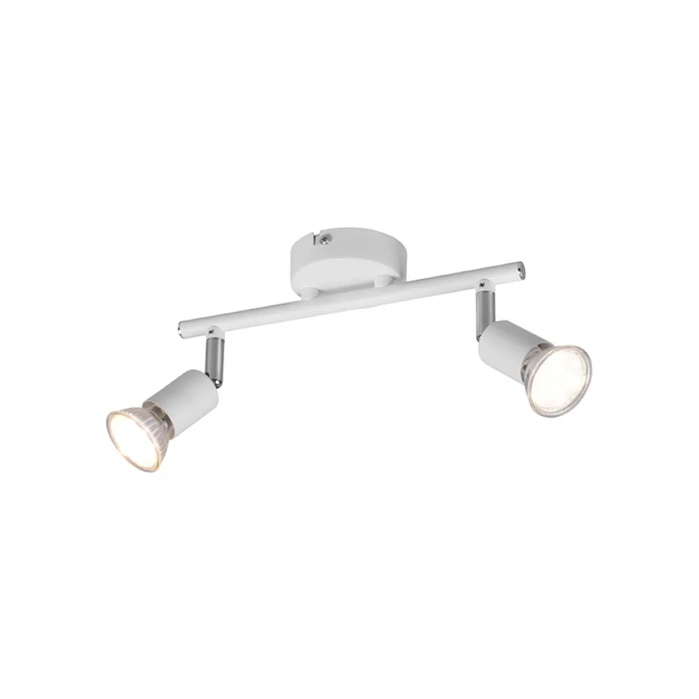 BARRA 2 FARETTI PARIS GU10 BIANCO