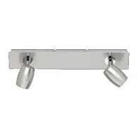 BARRA 2 FARETTI MICHAEL GU10 ACCIAIO SATINATO