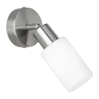 FARETTO DA PARETE MARS E14 ACCIAIO/VETRO