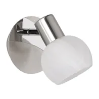 FARETTO DA PARETE ANTIBES E14 CROMO/VETRO
