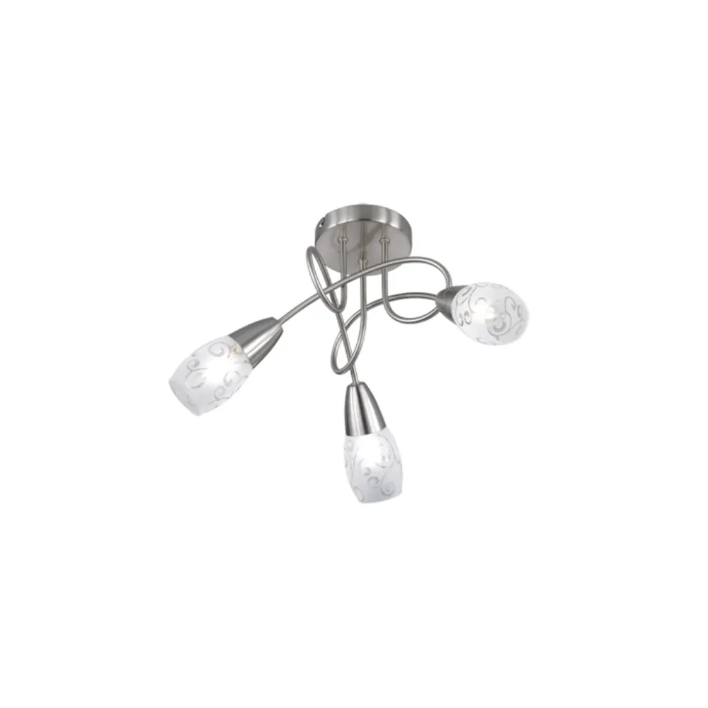 PLAFONIERA COLMAR 3 LUCI E14 VETRO SATINATO PLAFONIERA COLMAR 3 LUCI E14 VETRO SATINATO
