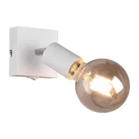 FARETTO DA PARETE VANNES C/INTERRUTTORE BIANCO