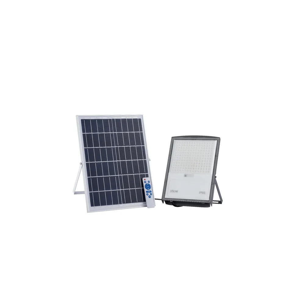 PROIETTORE LED 200 W C/PANNELLO SOLARE