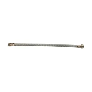 PL FLESSIBILE INOX M 3/8 F 1/2  30 CM  2 PZ