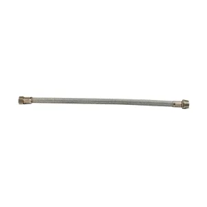 PL FLESSIBILE INOX M 3/8 F 1/2 40 CM  2 PZ