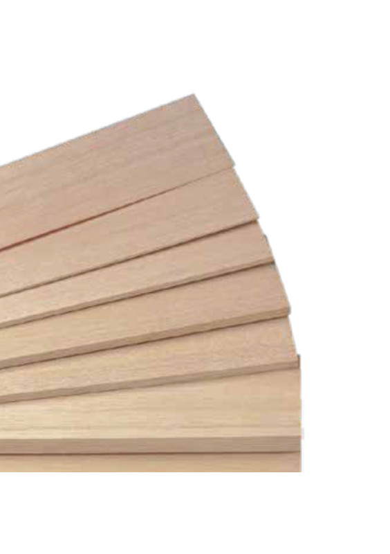BALSA WOOD FOR MODELING MM.1000X100 VARIOUS THICKNESSES