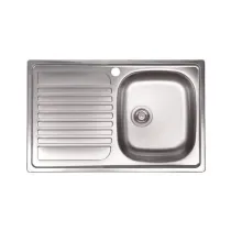 KIT LAVELLO ECO INCASSO 79X50 1 VASCA GOCCIOLATOIO SX PILETTA 3