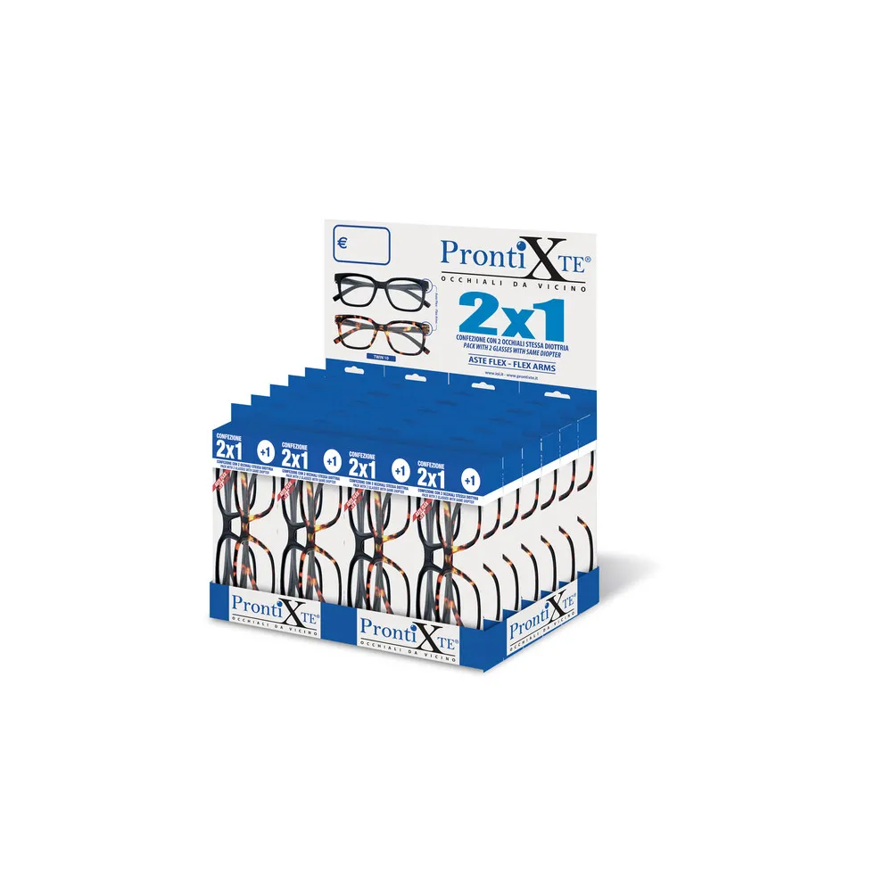 ESPOSIT. OCCHIALI 2x1 PRONTI X TE TWIN/10 24 PEZZI ESPOSIT. OCCHIALI 2x1 PRONTI X TE TWIN/10 24 PEZZI