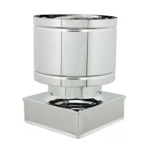 FUMAIOLO A BOTTE INOX AISI 304 37X37 CM