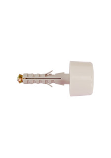 Nylon plug Ø 9 x 40 with white rubber bumper 2pcs.