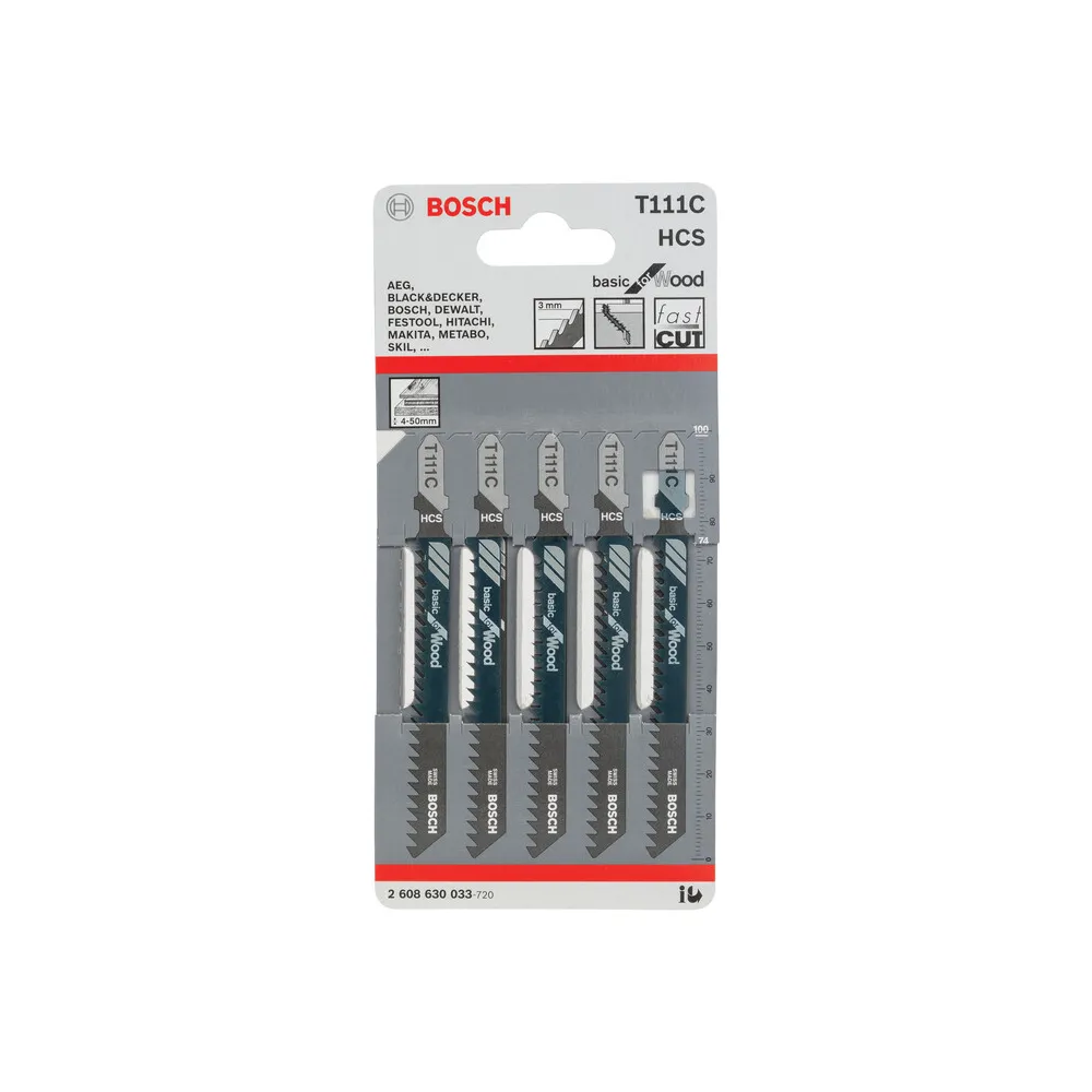 BOSCH-A 5 LAME T 111 C P/SEGHETTO ALTERNATIVO