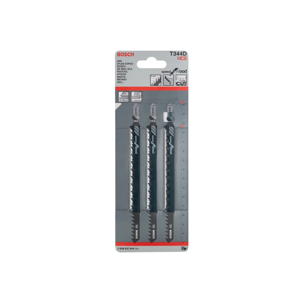 BOSCH-A 3 LAME T 344 D P/SEGHETTO ALTERNATIVO