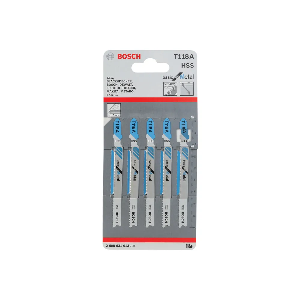 BOSCH-A 5 LAME T 118 A P/SEGHETTO ALTERNATIVO