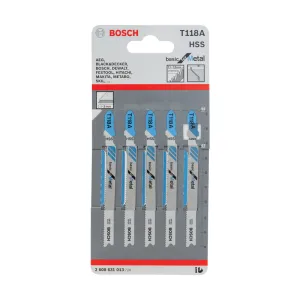 BOSCH-A 5 LAME T 118 A P/SEGHETTO ALTERNATIVO