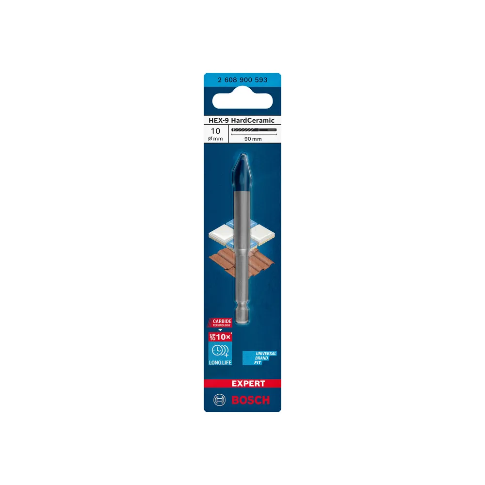 BOSCH-A PUNTA P/CERAMICA HEX-9 D 10X90 MM