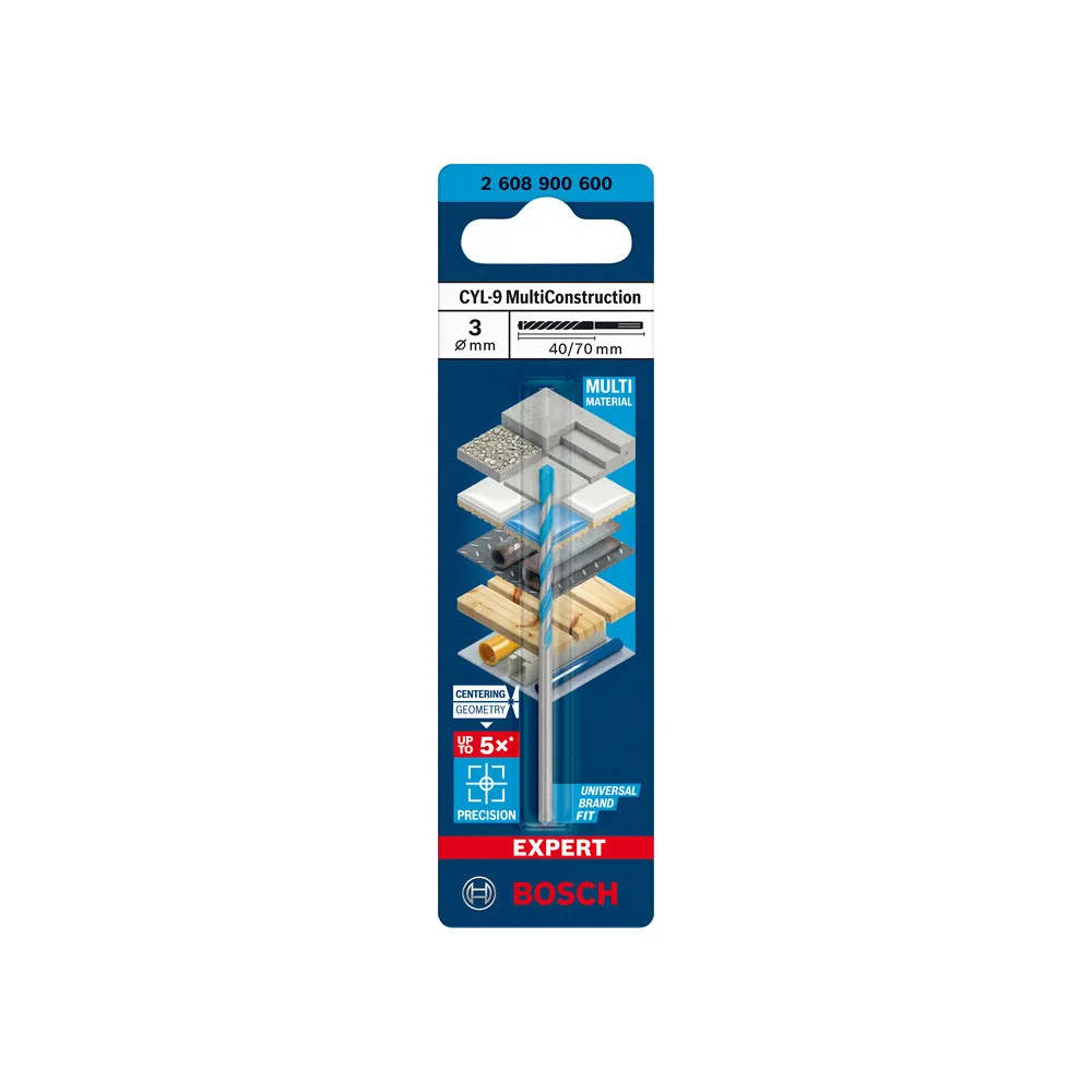 BOSCH-A PUNTA MULTICONSTRUCTION CYL-9   3X40/70 MM (5