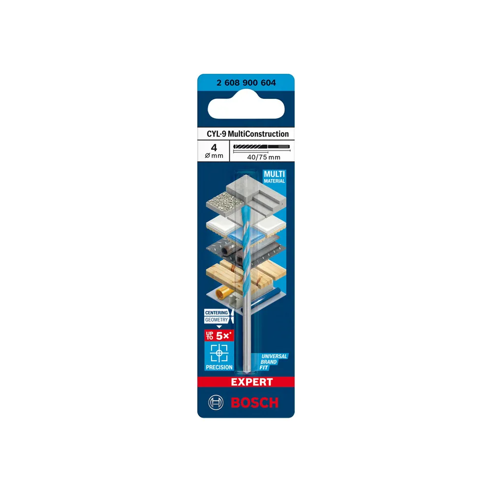 BOSCH-A PUNTA MULTICONSTRUCTION CYL-9   4X40/75 MM (5