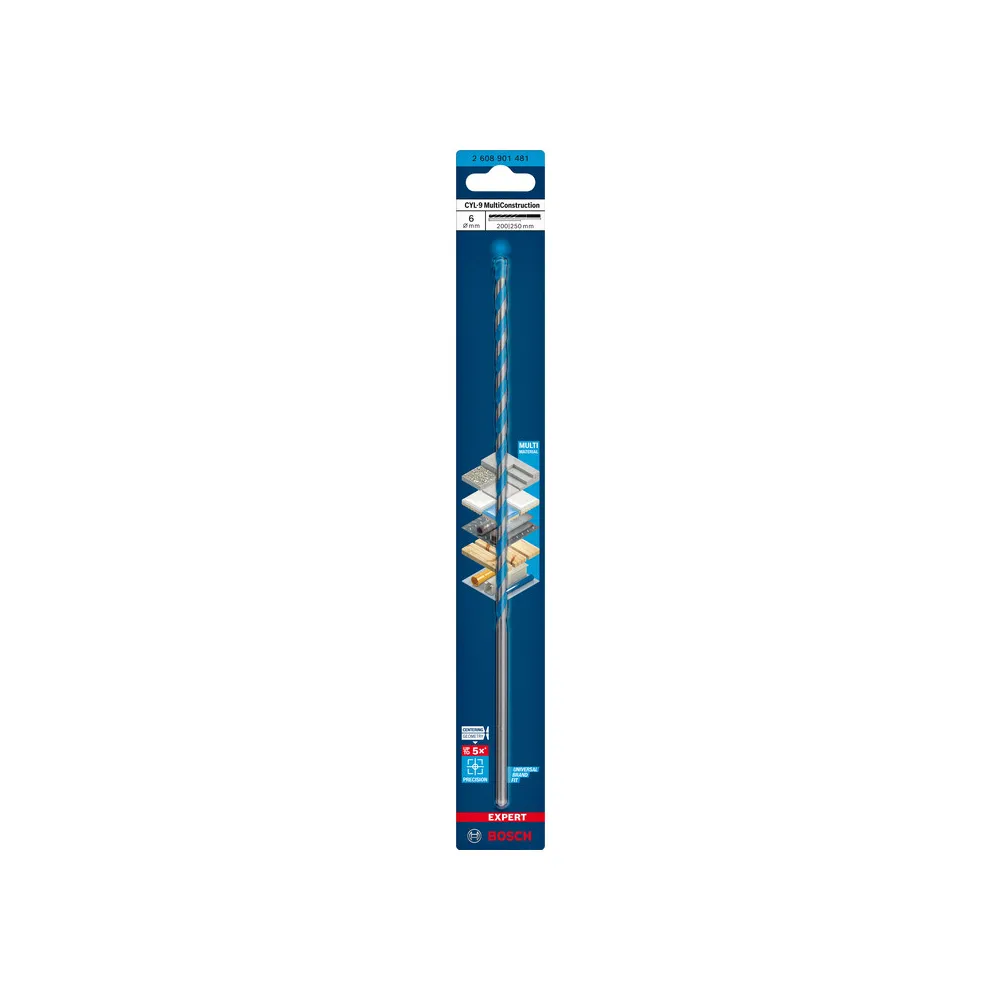 BOSCH-A PUNTA MULTICONSTRUCTION CYL-9 6X200/250 MM BOSCH-A PUNTA MULTICONSTRUCTION CYL-9 6X200/250 MM