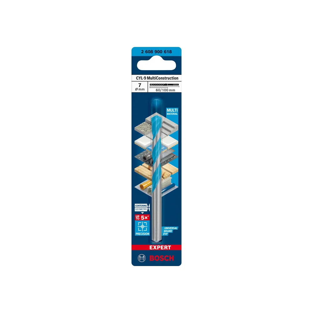 BOSCH-A PUNTA MULTICONSTRUCTION CYL-9  7X60/100 MM (5
