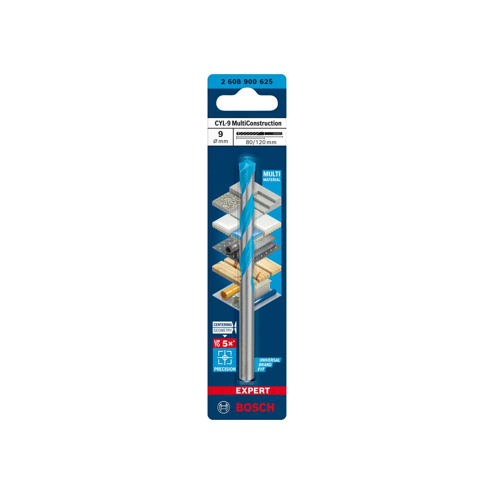 BOSCH-A PUNTA MULTICONSTRUCTION CYL-9  9X80/120 MM (5
