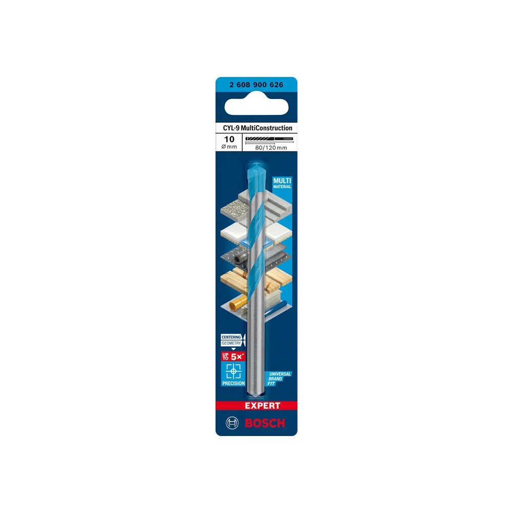 BOSCH-A PUNTA MULTICONSTRUCTION CYL-9 10X80/120 MM (5