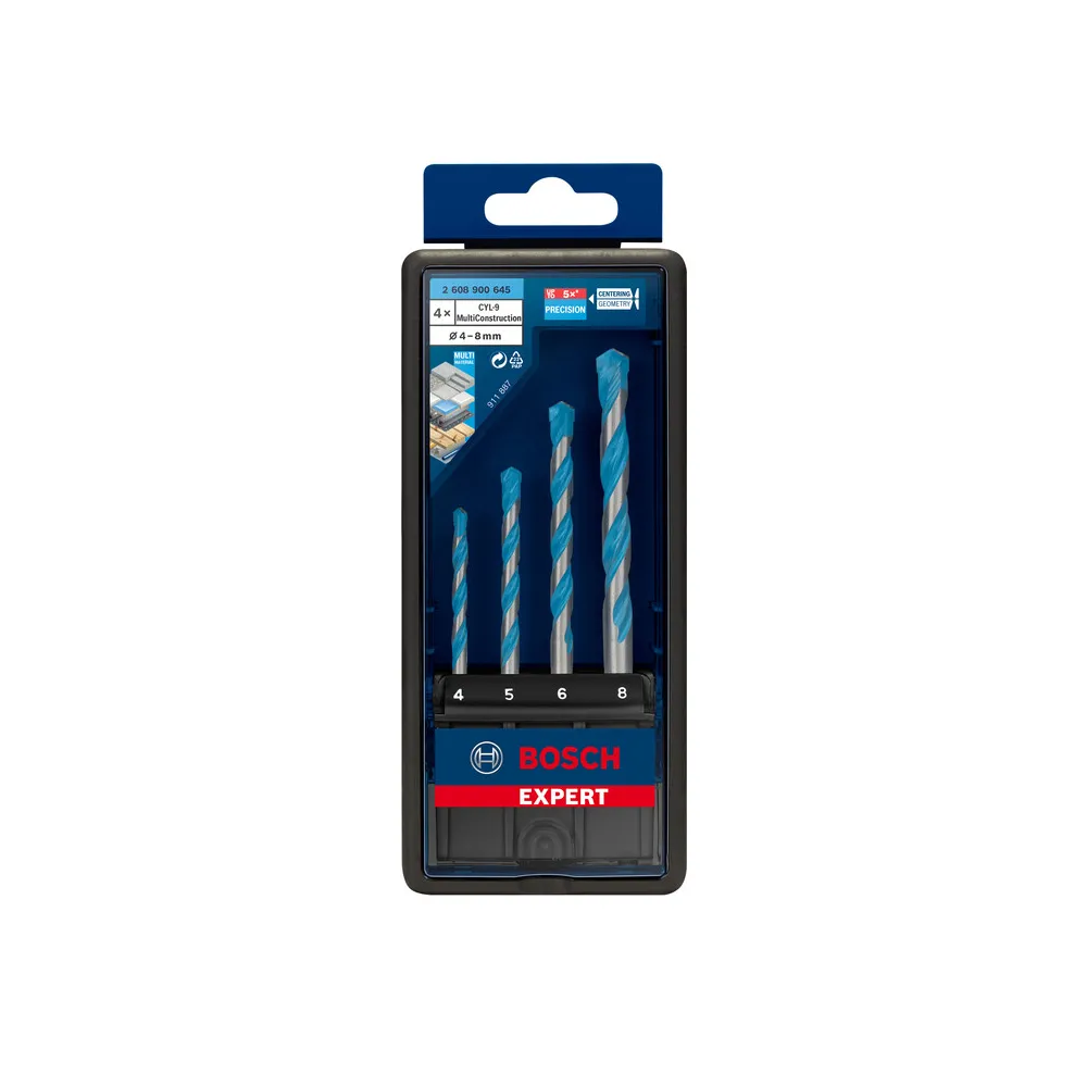 BOSCH-A SET 4 PUNTE MULTICONSTRUCTION CYL-9