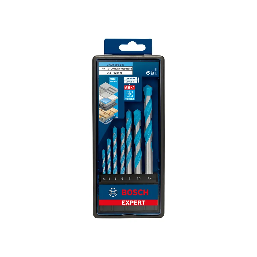 BOSCH-A SET 7 PUNTE MULTICONSTRUCTION CYL-9