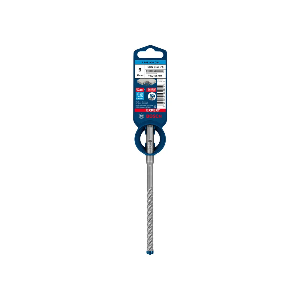 BOSCH-A PUNTA SDS PLUS-7X EXPERT 9X100/165 MM BOSCH-A PUNTA SDS PLUS-7X EXPERT 9X100/165 MM