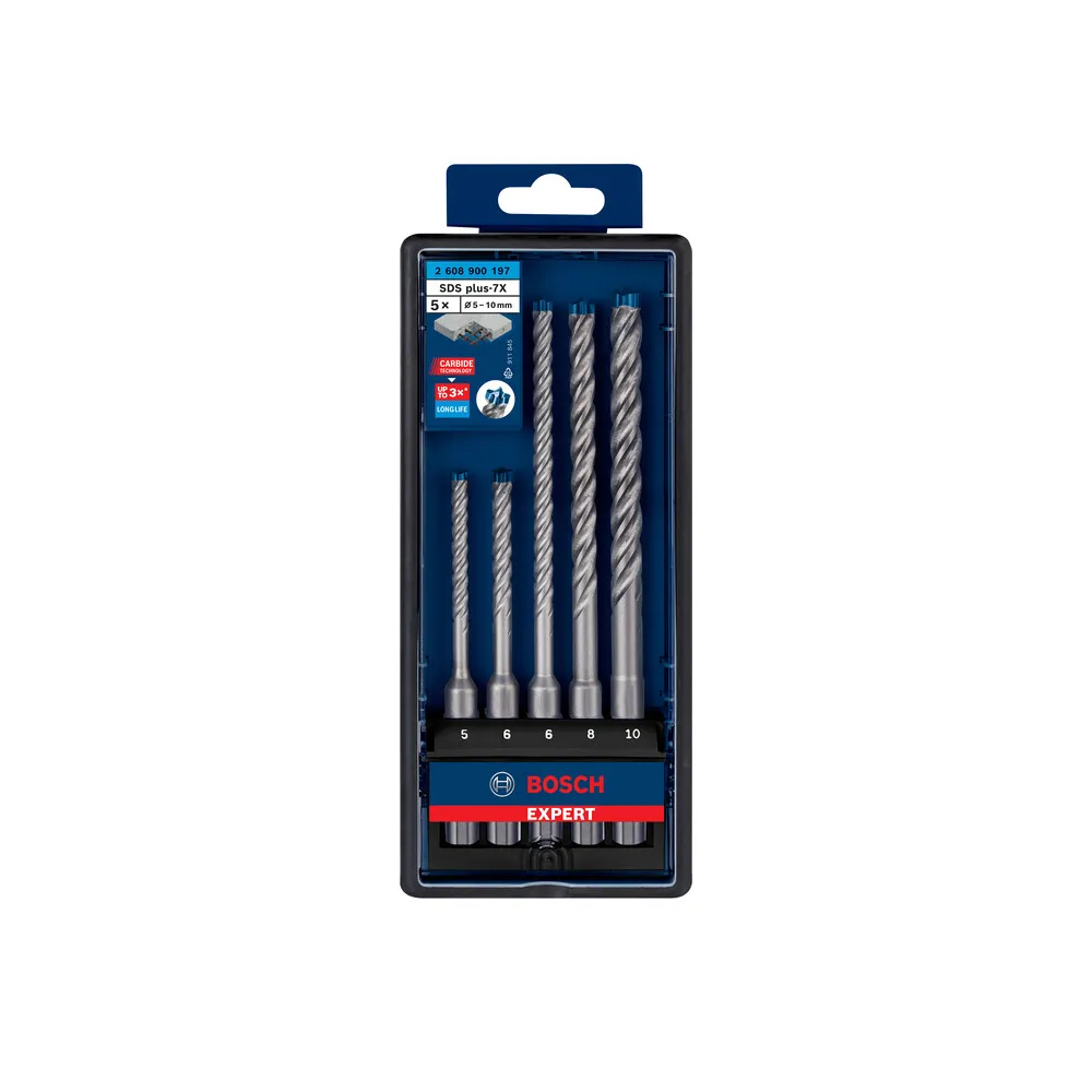 BOSCH-A SET 5 PUNTE ROBUST LINE SDS PLUS-7X BOSCH-A SET 5 PUNTE ROBUST LINE SDS PLUS-7X