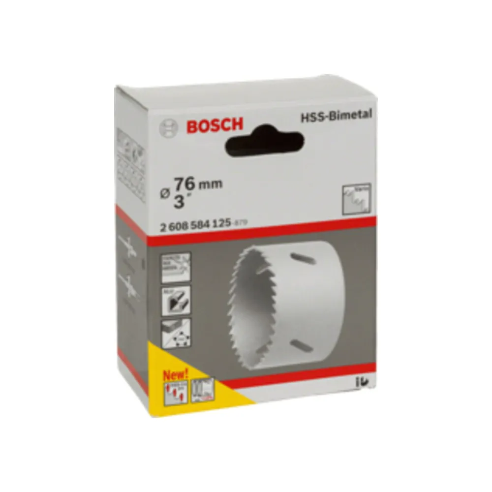 BOSCH-A SEGA A TAZZA BIMETALLICA HSS D  76