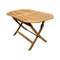 C TAVOLO LEGNO OVALE PIEGHEVOLE 120X75XH72CM