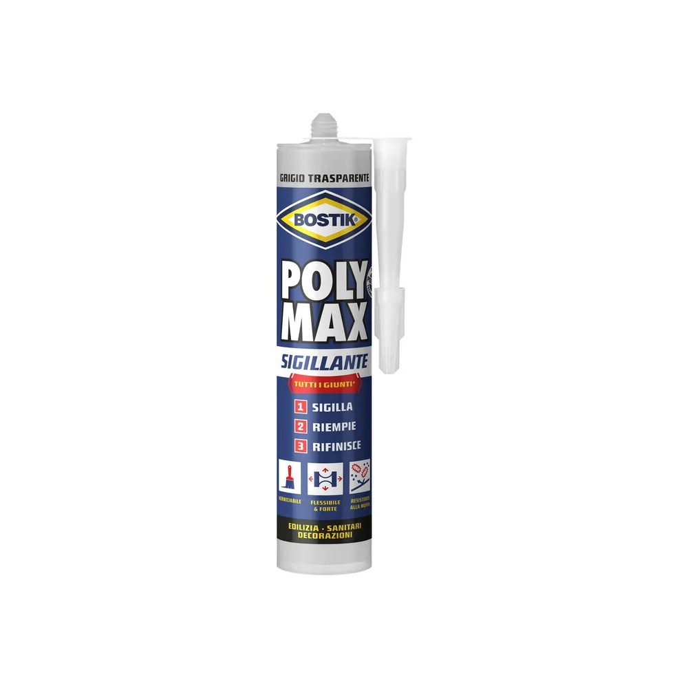 BOSTIK POLYMAX SIGILLANTE 280 ML GRIGIO TRAS CART