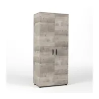 KIT ARMADIO 2 ANTE  80X52X205 CM ROVERE PLAT.K355