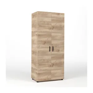 KIT ARMADIO 2 ANTE  80X52X205 CM ROVERE M. K358