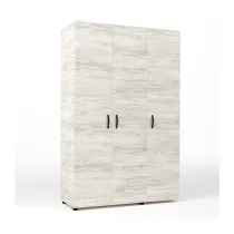 KIT ARMADIO 3 ANTE 120X52X205 CM BIANCO VEN.K083