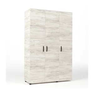 KIT ARMADIO 3 ANTE 120X52X205 CM BIANCO VEN.K083
