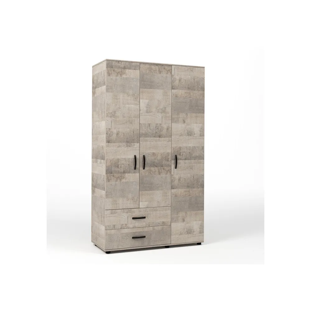 KIT ARMADIO 3 ANTE + 2 CASSETTI 120X52X205 CM ROVERE PLAT.K355 KIT ARMADIO 3 ANTE + 2 CASSETTI 120X52X205 CM ROVERE PLAT.K355