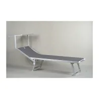 C LETTINO IN ALLUMINIO PLAYA C/PARASOLE GRIGIO (2