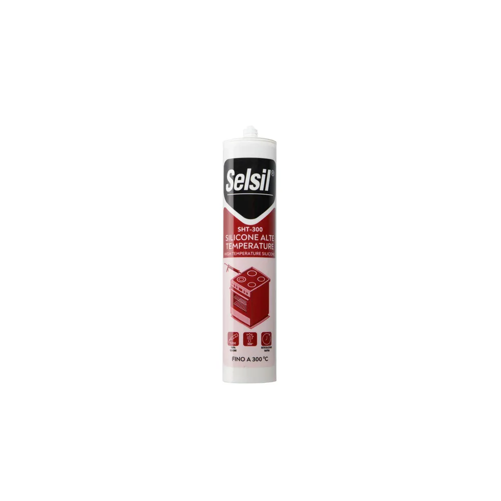 SELSIL SILICONE ALTE TEMPERATURE SHT-300 NERO 310 ML