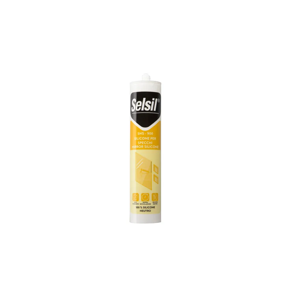 SELSIL SILICONE SPECCHI NEUTRO TRASPAR 310 ML (12 SELSIL SILICONE SPECCHI NEUTRO TRASPAR 310 ML (12