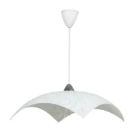 LAMPADA SOSP MARILENA 50 1XE27 VETRO LASTRA BIANCO