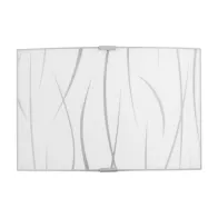 APPLIQUE SIMONE 30 1XE27 VETRO LASTRA BIANCO (4